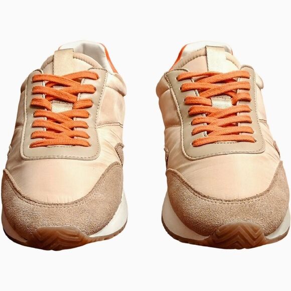 MATISSE 'Farrah' Low top Sneakers (Natural/Orange/Cream), Size 7, LIKE NEW - Picture 2 of 10